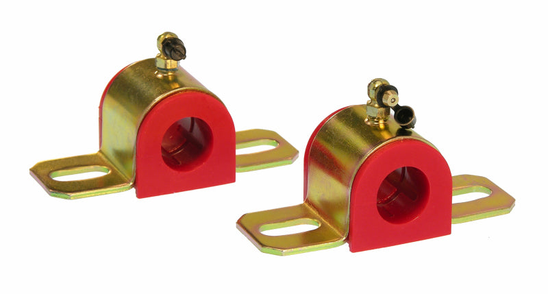 Prothane Universal 90 Deg Greasable Sway Bar Bushings - 15/16in - Type B Bracket - Red-thumbmail-1