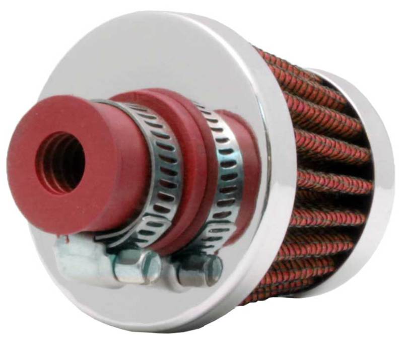 K&N 2in Base OD x .375in Flange ID x 1.75in H Rubber Base Crankcase Vent Filter-thumbmail-3