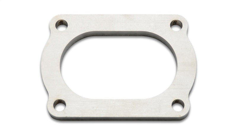 Vibrant T304 SS 4 Bolt Flange for 3in O.D. Oval tubing-thumbmail-2