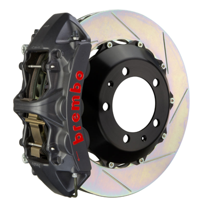 Brembo 00-02 S4/02-05 A4/06-08 A4 Front GTS BBK 6 Pist Cast 355x32 2pc Rotor Slotted Type1-Black HA-thumbmail-1