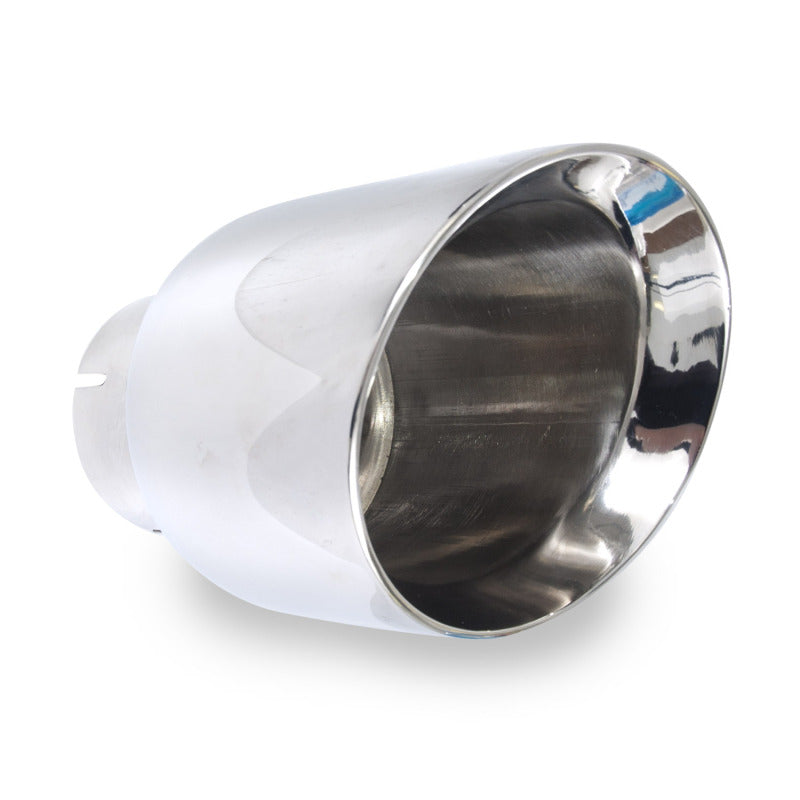 Stainless Works Conical Double Wall Slash Cut Exhaust Tip - 4in Body 3in Inlet-thumbmail-1