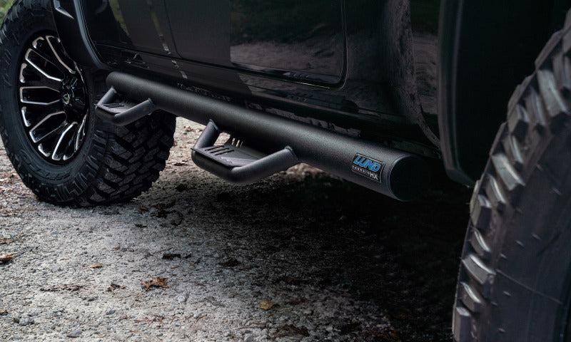Lund 15-17 Chevy Colorado Crew Cab Terrain HX Step Nerf Bars - Black-thumbmail-14