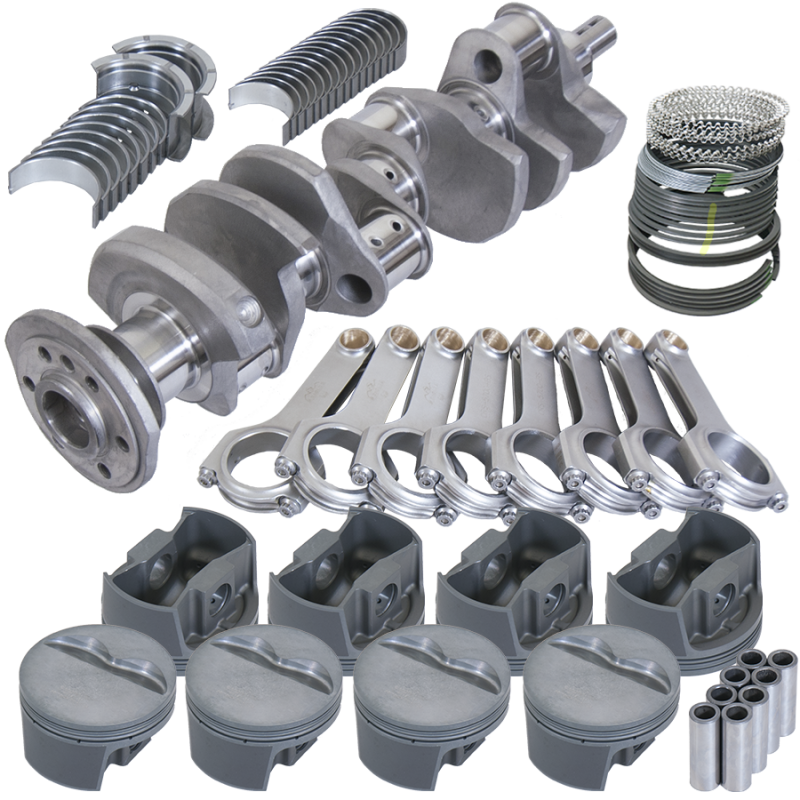 Eagle SBC 350 Competition Rotating Assembly 3.750in Stroke 5.700in Rods Forged Pistons .030 Overbore-thumbmail-1
