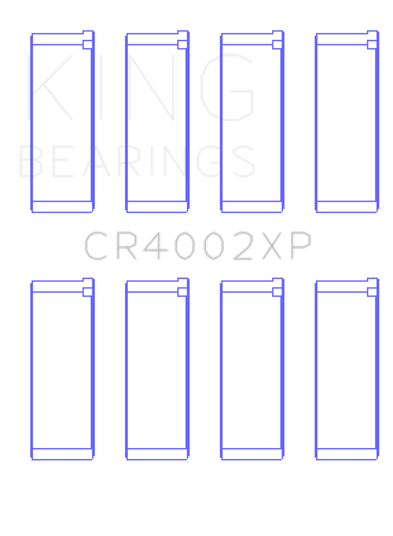 King Ford/Mazda DOHC 16 Valve/SOHC 16 Valve/SOHC 8 Valve (Size +.25) Performance Rod Bearing Set-thumbmail-1