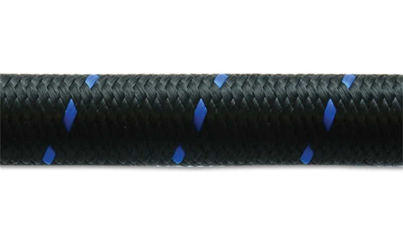 Vibrant -8 AN Two-Tone Black/Blue Nylon Braided Flex Hose (5 foot roll)-thumbmail-2