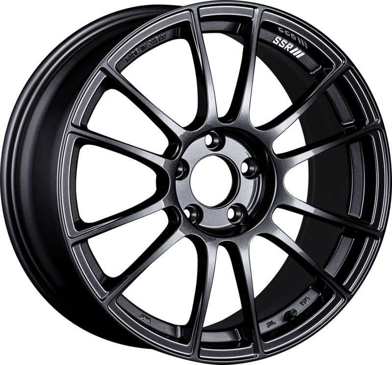 SSR GTX04 18x8.5 5x112 44mm Offset Black Graphite Wheel-thumbmail-1