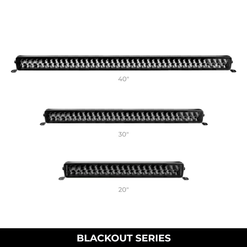 Go Rhino Xplor Blackout Series Dbl Row LED Light Bar (Side/Track Mount) 32in. - Blk-thumbmail-3