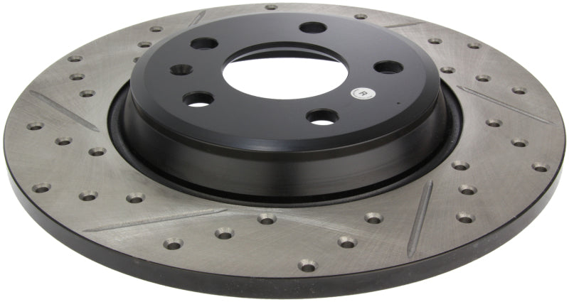 StopTech Power Slot 09-10 Audi A4/A4 Quattro / 08-10 A5 / 10 S4 Rear Right Drilled & Slotted Rotor-thumbmail-5