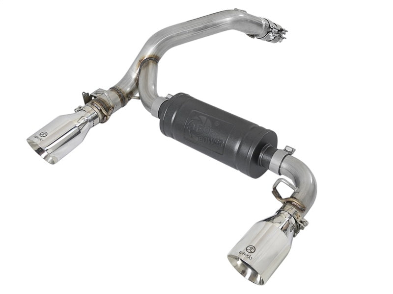 aFe Takeda 3in 304 SS Axle-Back Exhaust System w/ Polished Tip 16-18 Ford Focus RS 2.3L (t)-thumbmail-1