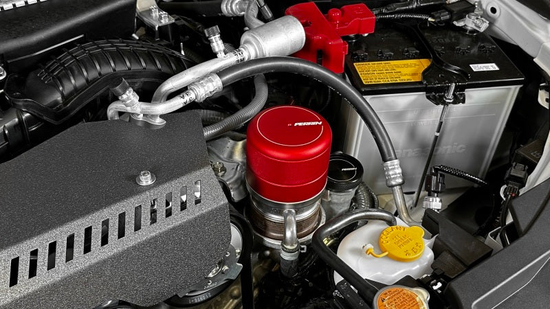 Perrin 2015+ Subaru WRX/STI Oil Filter Cover - Red-thumbmail-3