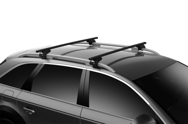 Thule SquareBar 127 Load Bars for Evo Roof Rack System (2 Pack / 50in) - Black-thumbmail-3