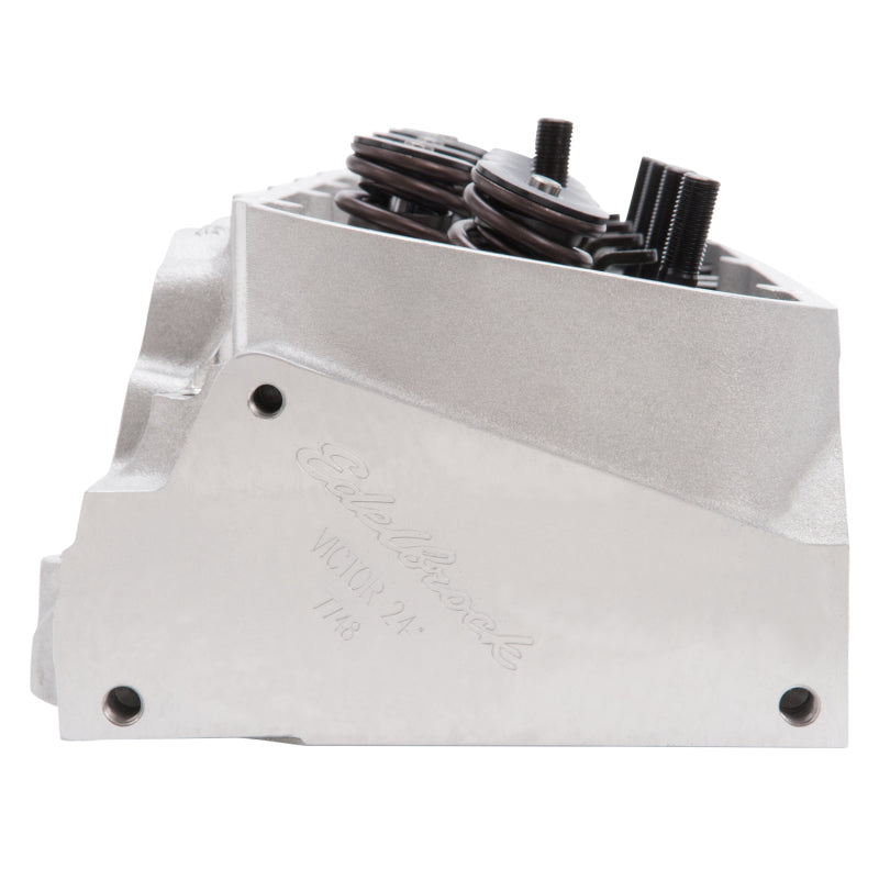 Edelbrock Cyl Head BBC Victor Jr 24 Deg Rect Port 300cc 106cc Combustion Chamber-thumbmail-8