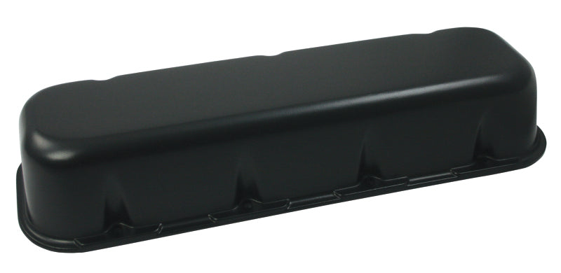 Moroso Chevrolet Big Block Valve Cover - Tall - No Logo - Black Wrinkle Finished Aluminum - Pair-thumbmail-1