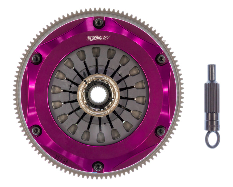 Exedy 2008-2015 Mitsubishi Lancer Evolution GSR L4 Hyper Twin Cerametallic Clutch Sprung Disc-thumbmail-4