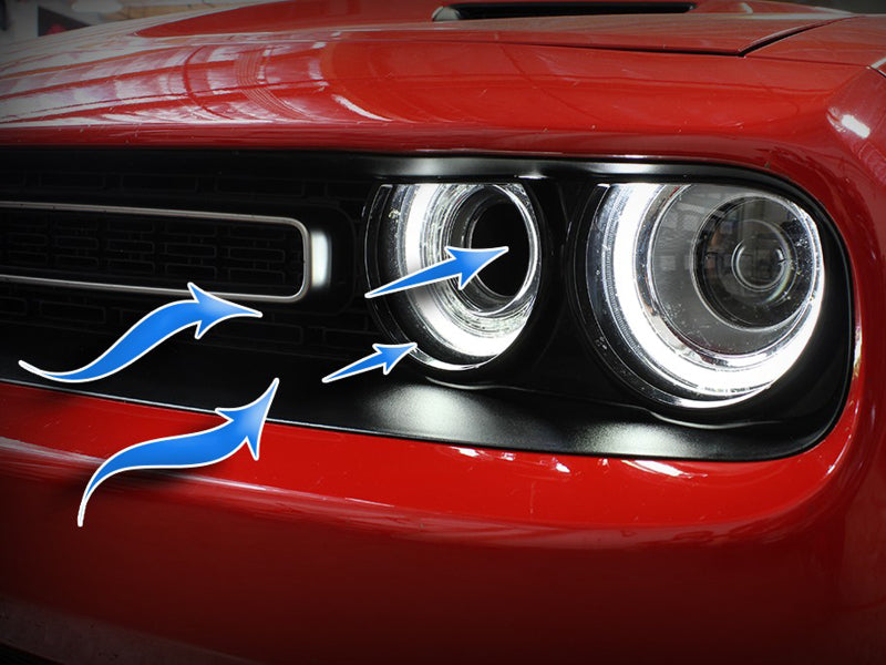 aFe Dynamic Air Scoop 2015 Dodge Challenger V6-3.6 / V8-5.7/6.4L HEMI - Green-thumbmail-2