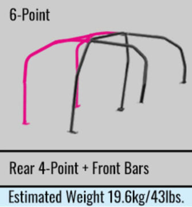 Cusco Chro-moly Roll Cage Through Dash 6 Point CP9A (S/O / No Cancel)-thumbmail-1