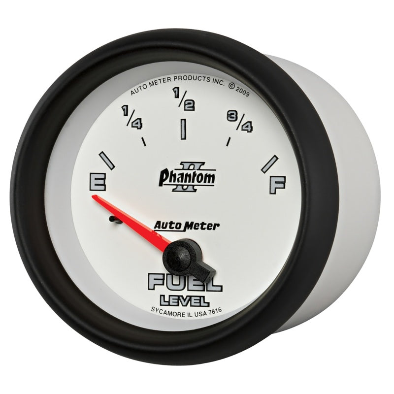 AutoMeter Gauge Fuel Level 2-5/8in. 240 Ohm(e) to 33 Ohm(f) Elec Phantom II-thumbmail-3