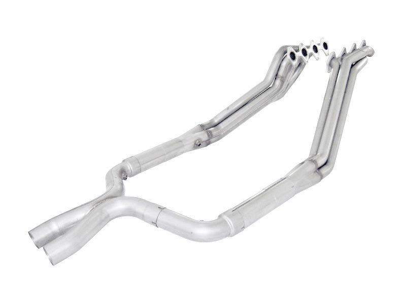 Stainless Works 2005-10 Mustang GT 1-3/4in Headers 3in High-Flow Cats X-Pipe Factory Connection-thumbmail-2