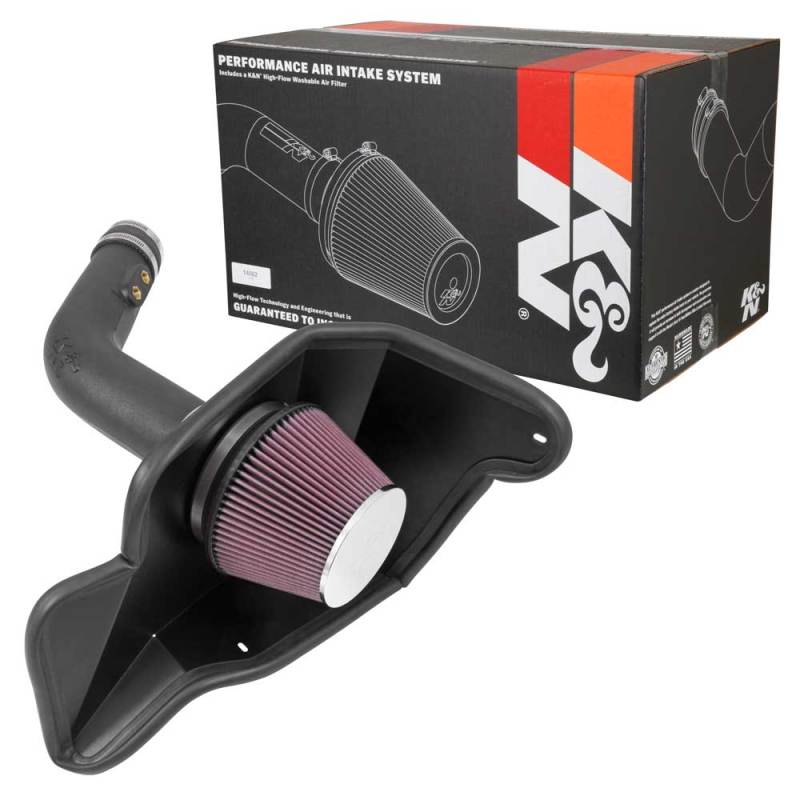 K&N 15-17 Ford Mustang 3.7L V6 F/I Performance Intake Kit-thumbmail-12