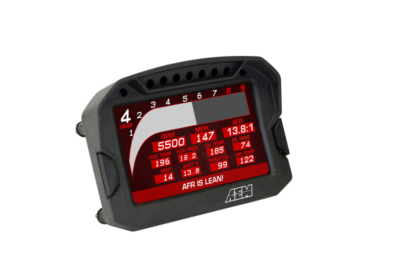 AEM CD-5LG Carbon Logging Digital Dash Display w/ Internal 10Hz GPS & Antenna-thumbmail-10