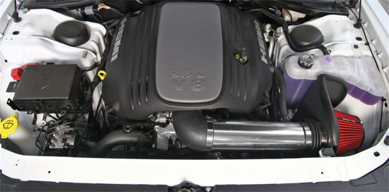Spectre 11-17 Dodge Challenger/Charger 5.7L V8 Air Intake Kit - Polished w/Red Filter-thumbmail-4