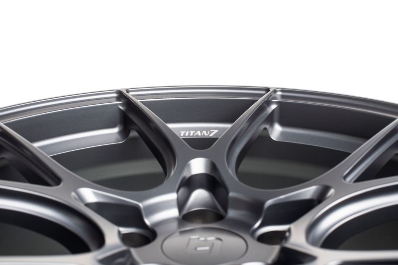 Titan 7 T-CS5 18x9.5 5x114.3 +40 Offset / 73 CB Satin Titanium Wheel (Hub Ring Req.)-thumbmail-7