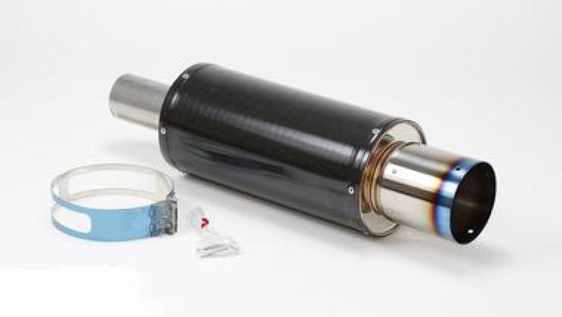 HKS Universal Carbon-Ti Cat-back Exhaust - 170mm Shell/75mm Diameter-thumbmail-2