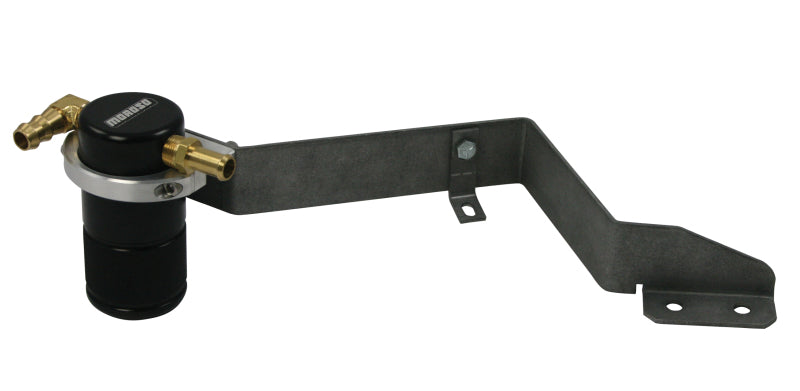 Moroso 07-14 Mini Cooper S Air/Oil Separator Catch Can - Small Body - Billet Aluminum - Black Finish-thumbmail-1