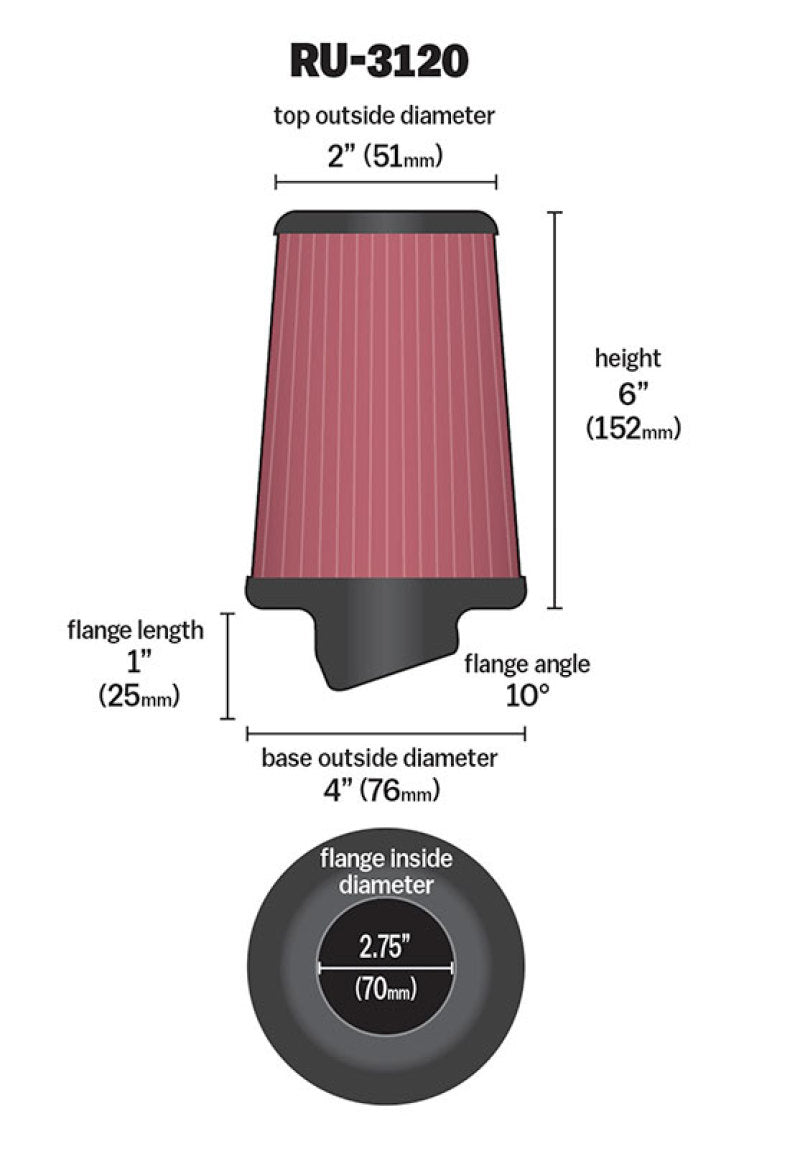 K&N Universal Rubber Filter-thumbmail-2