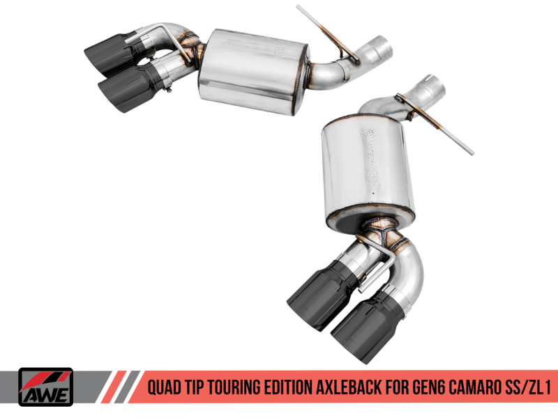 AWE Tuning 16-19 Chevrolet Camaro SS Axle-back Exhaust - Touring Edition (Quad Diamond Black Tips)-thumbmail-2
