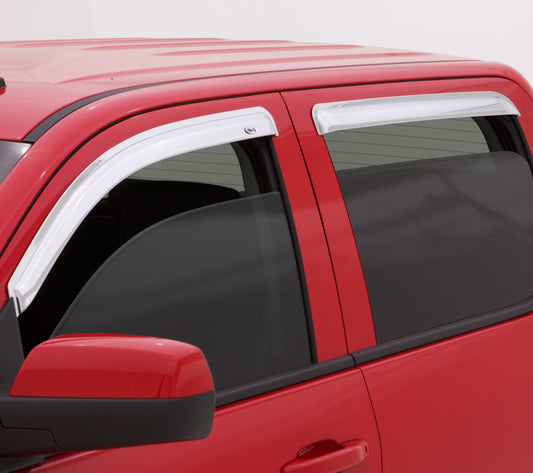 AVS 11-14 Hyundai Sonata (New Body Style) Ventvisor Front & Rear Window Deflectors 4pc - Chrome