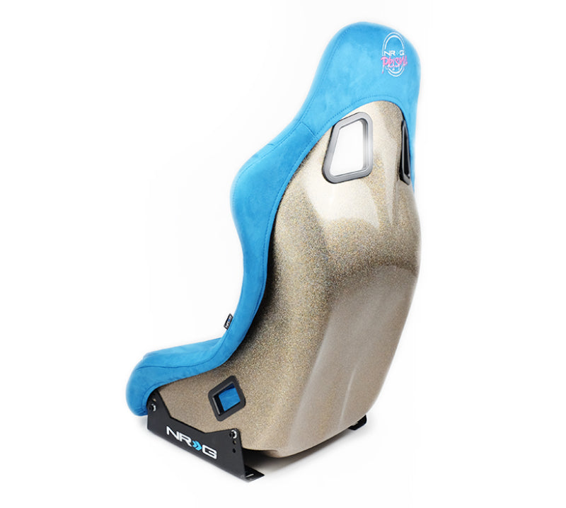 NRG FRP Bucket Seat ULTRA Edition - Medium (Blue Alcantara/Pearlized Back)-thumbmail-5