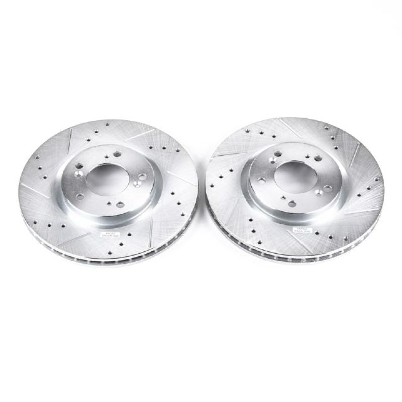 Power Stop 00-09 Honda S2000 Front Evolution Drilled & Slotted Rotors - Pair-thumbmail-1