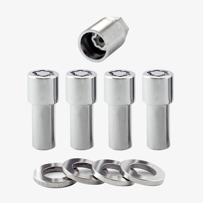 McGard Wheel Lock Nut Set - 4pk. (X-Long Shank) 7/16-20 / 13/16 Hex / 2.165in. Length - Chrome-thumbmail-6