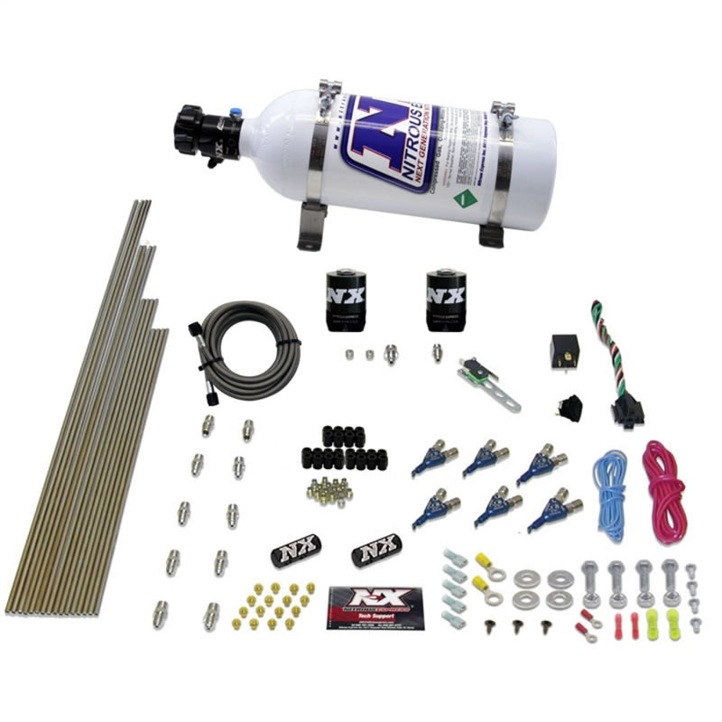 Nitrous Express 6 Cyl Gas Nitrous Kit (150-375HP) w/5lb Bottle-thumbmail-2