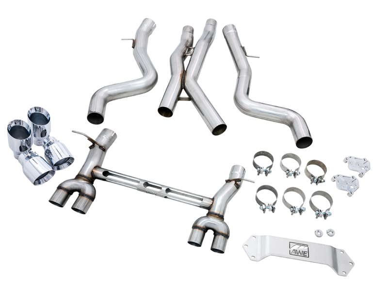 AWE Tuning BMW F8X M3/M4 SwitchPath Catback Exhaust - Diamond Black Tips-thumbmail-9