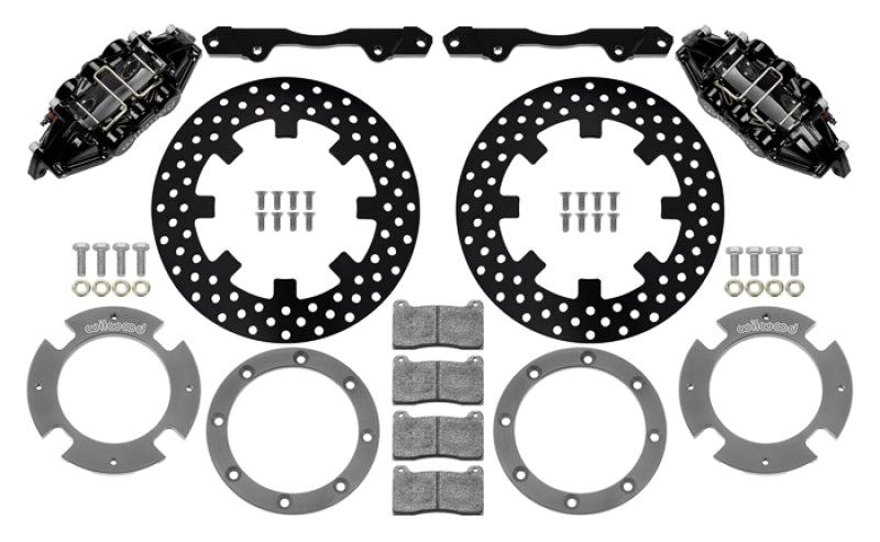 Wilwood 17-21 Can-Am X3RS Black 6-Piston Rear Kit 11.25in - Drilled Rotors-thumbmail-2