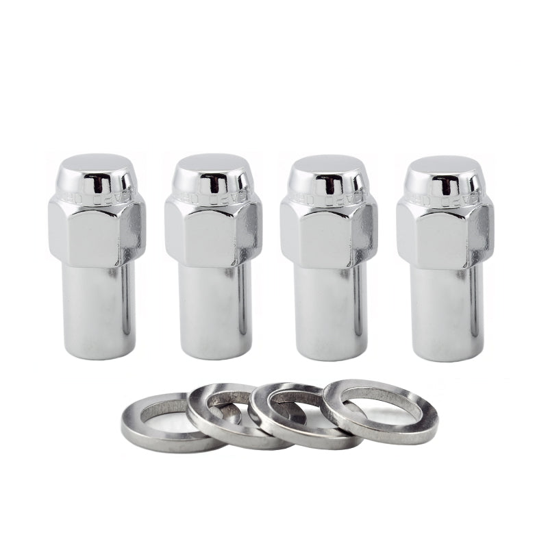 McGard Hex Lug Nut (Long Shank - .946in.) 7/16-20 / 13/16 Hex / 1.85in. Length (4-Pack) - Chrome-thumbmail-3