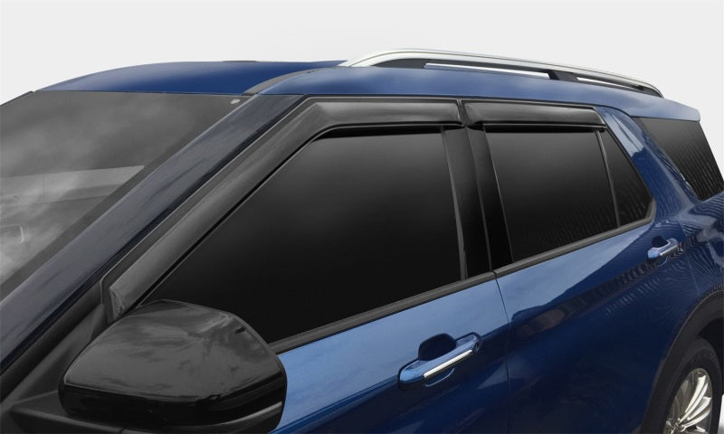 AVS 19-22 Hyundai Santa Fe Ventvisor Outside Mount Window Deflectors 4pc - Smoke-thumbmail-1