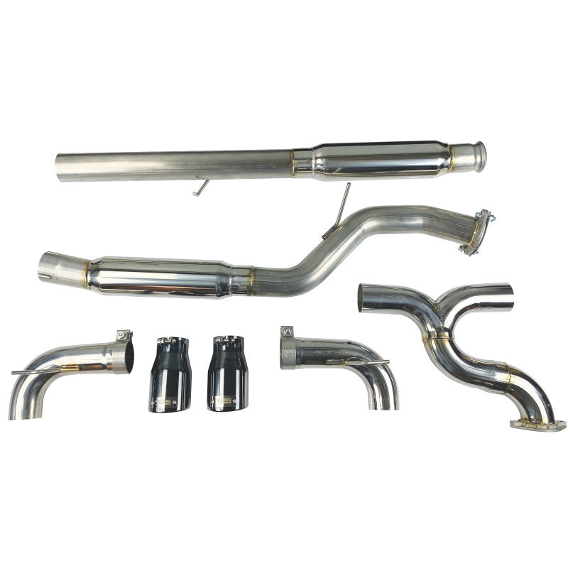 Injen 16-18 Ford Focus RS 3in Cat-Back Stainless Steel Exhaust w/ 4in Black Chrome Tips-thumbmail-11