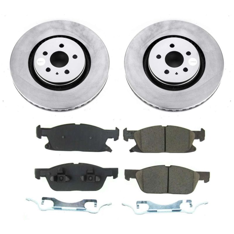 Power Stop 2019 Ford Edge Front Z17 Evolution Geomet Coated Brake Kit-thumbmail-1