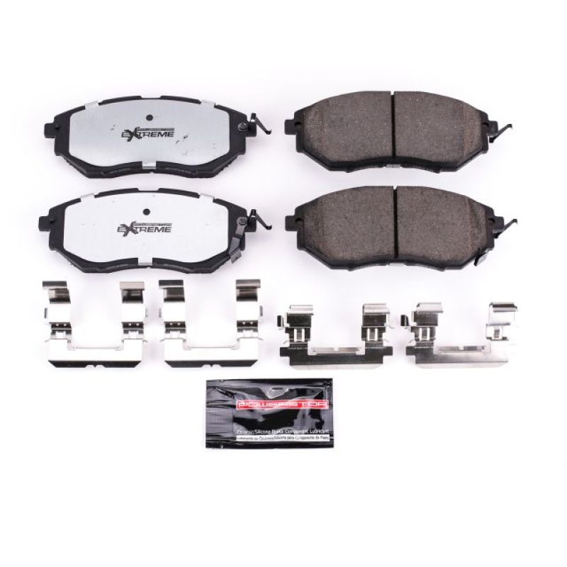 Power Stop 06-07 Subaru B9 Tribeca Front Z26 Extreme Street Brake Pads w/Hardware-thumbmail-1