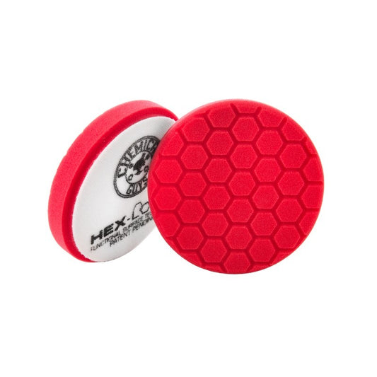 Chemical Guys Hex Logic Self-Centered Perfection Ultra-Fine Finishing Pad - Red - 5.5in