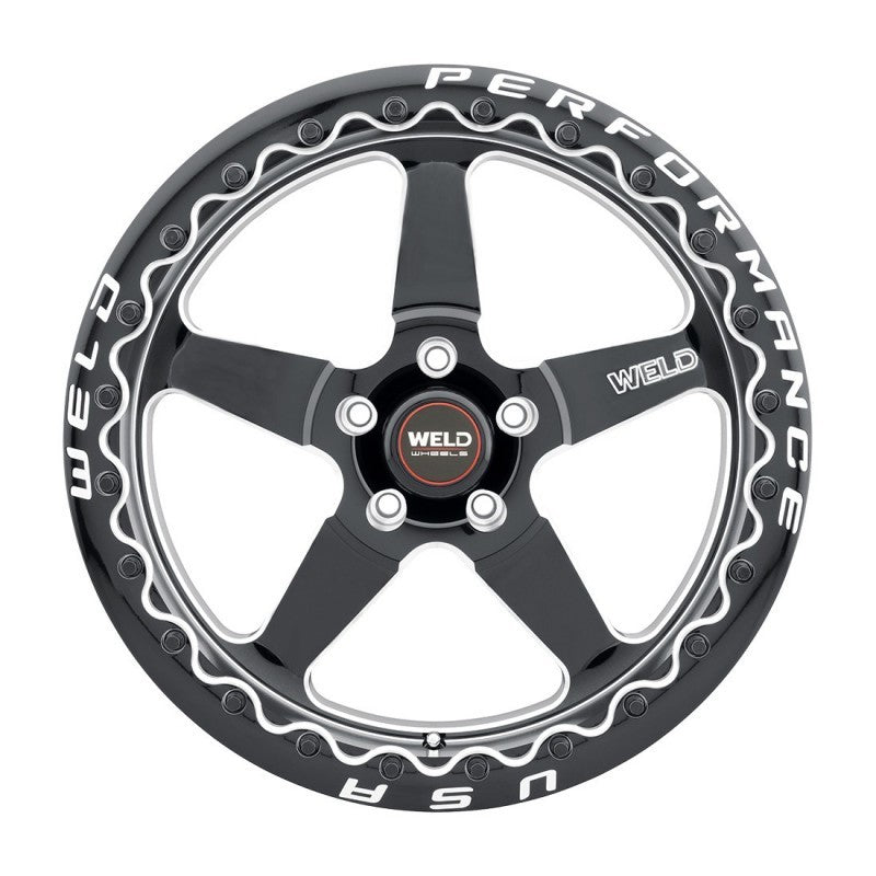 Weld S904 18x10.5 Ventura Beadlock 5x120.65 ET65 BS8.30 Gloss BLK MIL DIA 78.1-thumbmail-2