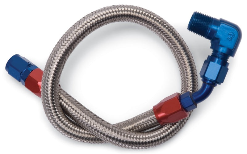 Edelbrock Fuel Line Braided Stainless for BBC ( Use w/ 8134 )-thumbmail-2