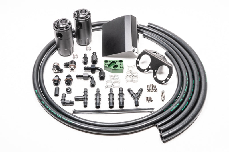 Radium 02-21 Subaru EJ-Series Fluid Lock Turbo Dual Catch Can Kit-thumbmail-1
