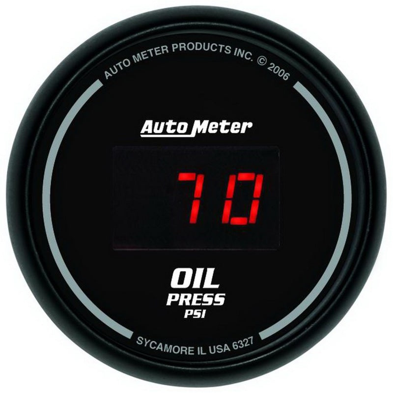 AutoMeter Gauge Kit 5 Pc. 3-3/8in. & 2-1/16in. Elec Speedo Digital Black Dial W/ Red Led-thumbmail-4