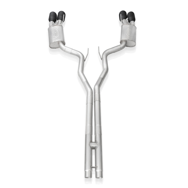 Stainless Works 2020 Ford GT500 Legend Catback H-Pipe Exhaust Factory Connect - Black Tips-thumbmail-3