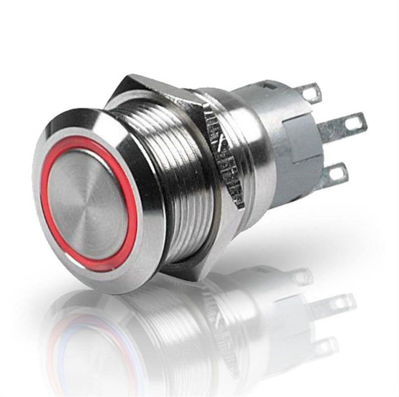 Hella Switch Push Stainless Steel SPST LED Red 12V-thumbmail-2