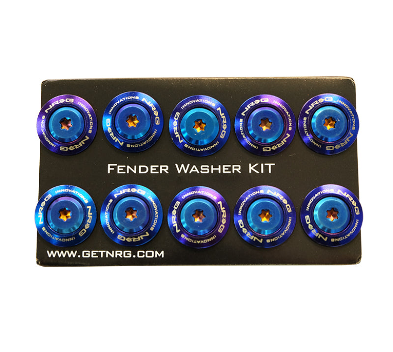 NRG Fender Washer Kit (TI Series) M6 Bolts For Plastic (TI Burn Washer/TI Burn Screw) - Set of 10-thumbmail-4